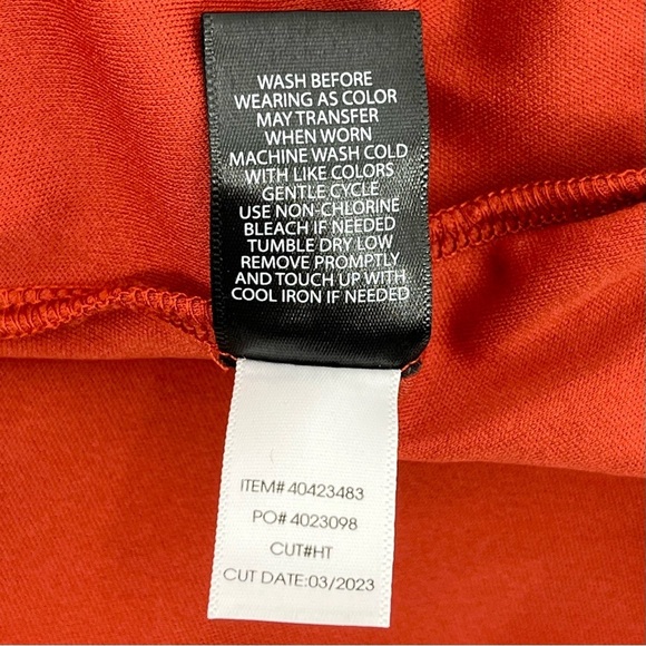 Torrid Orange Cotton Clip Dot Ruffled Tiered Mini Skater Skirt w/Pockets 1X - Picture 10 of 10